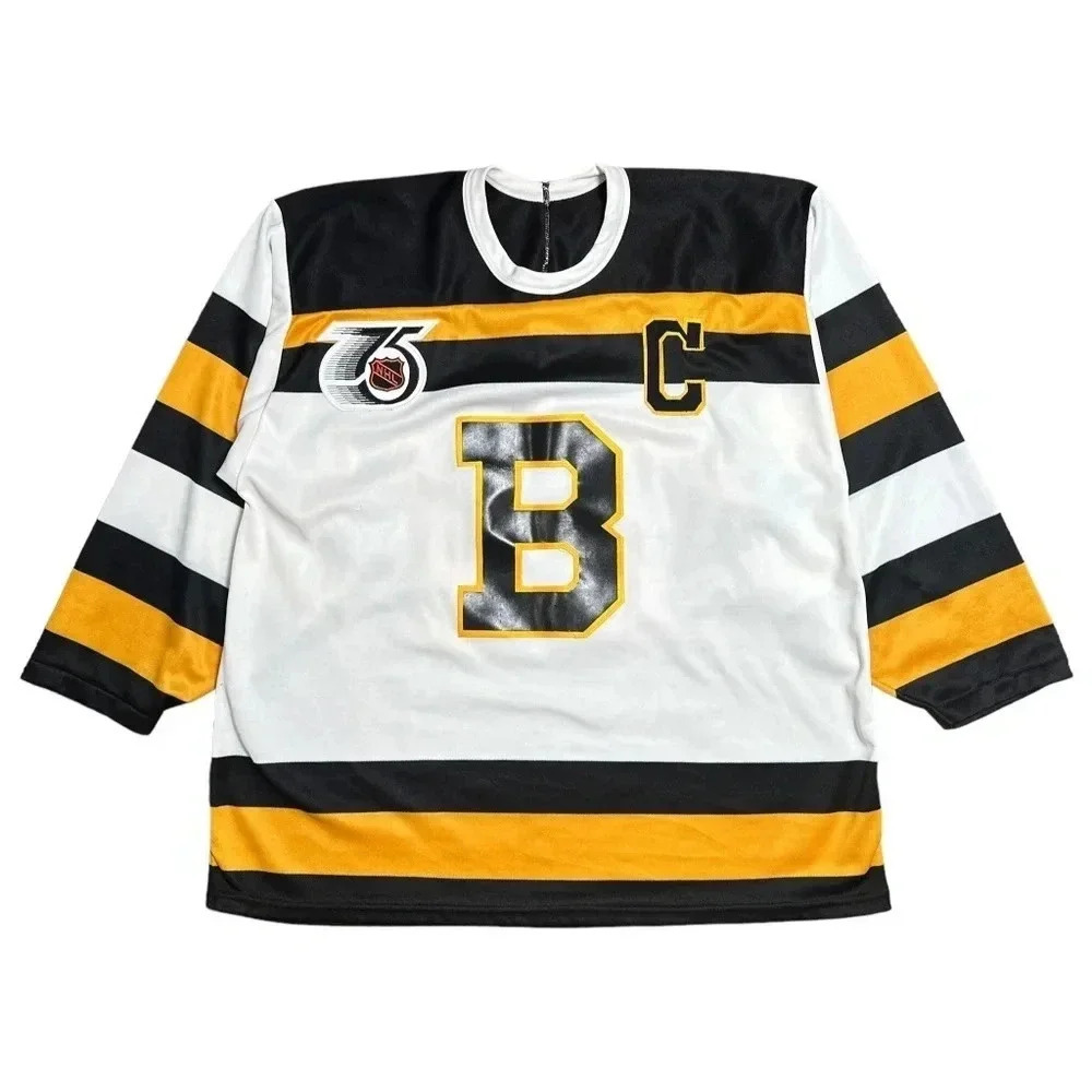 Vintage 90s CCM Boston Bruins Ray Bourque 1992 Hockey Jersey Mens XL